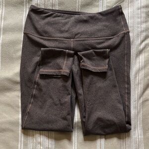 Prana Dark Natural Green High-Waisted Leggings